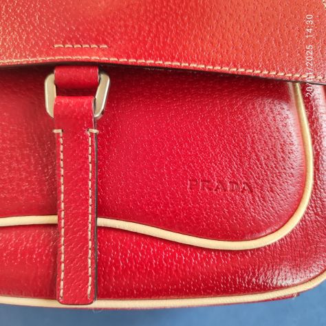 Borsetta rossa a spalla  Prada - Foto 2