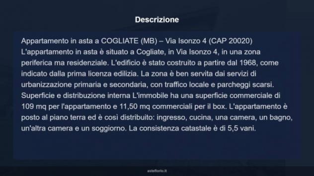 Immobile in asta di 109 m², box auto in vendita a Cogliate - Foto 10