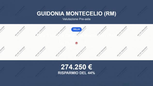 Immobile in asta di 327 m² con più di 5 locali e box auto doppio in vendita a Guidonia Montecelio