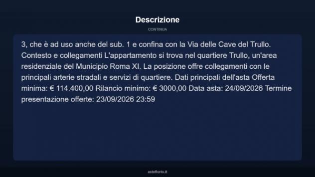 Immobile in asta di 70 m² in vendita a Roma - Foto 4