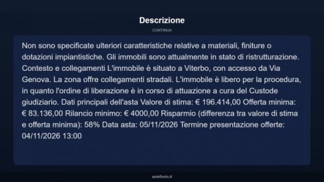 Immobile in asta di 181 m² in vendita a Viterbo - Foto 6
