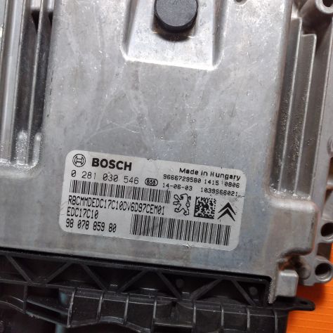 Centralina motore CITROEN PEUGEOT 1.6 HDI BOSCH 0 281 030 546, 0281030546, 98 07 - Foto 2