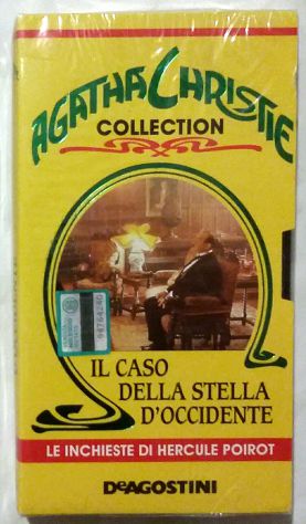 VHS Agatha Christie Collection "Il caso della stella d'occidente" Nuovo cellopha