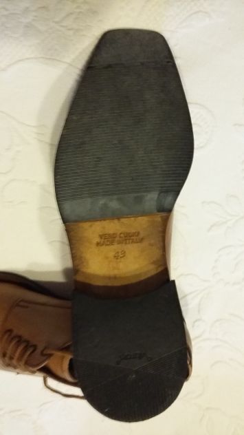 SCARPE IN VERA PELLE - BEIGE CHIARO - Foto 2