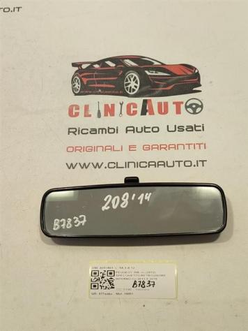 SPECCHIETTO RETROVISORE INTERNO PEUGEOT 208 Serie A051801 HM01 (1219)