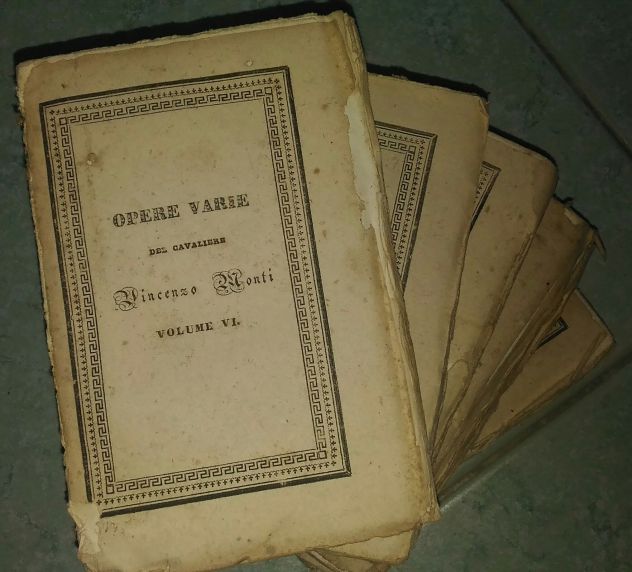 Libri antichi "Opere di Vincenzo Monti" 1833/35 - Foto 4