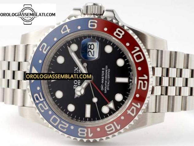 Rolex Replica GMT-MASTER II 126710 BLU/ROSSO CERAMICA 904L 1:1 MIGLIOR EDIZIONE SUL BRACCIALE JUBILEE SH3285 - Foto 8