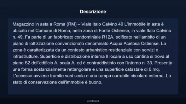 Immobile in asta di 6 m² in vendita a Roma - Foto 4