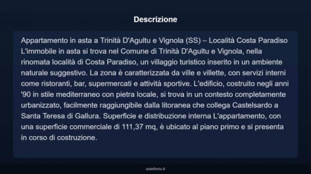Immobile in asta di 111 m² in vendita a Trinità d'Agultu e Vignola - Foto 4