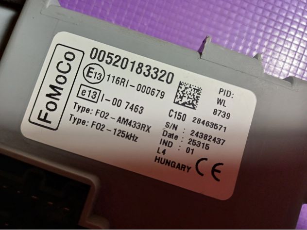 BODY COMPUTER FOMOCO DELPHI 00520183320 S/N24382437 - Foto 6