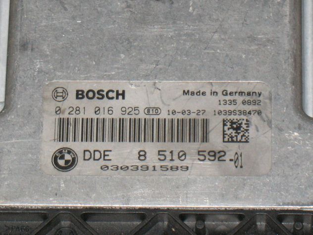 0281016925 ECU BMW X1 2.0 0281016925 DDE8510592 8510592 EDC17C06-4.13 E87 - Foto 2
