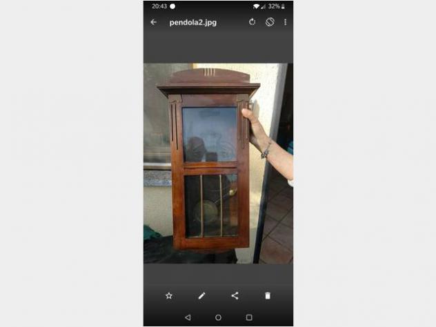 Cassa pendola fine 1800, vetrinetta - Foto 3