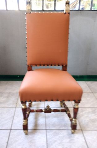 SEDIE RESTAURATE VENDITA SET OTTO PEZZI