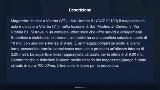 Immobile in asta di 9 m² in vendita a Viterbo - Foto 8