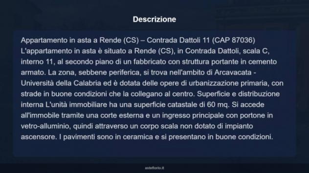 Immobile in asta di 60 m² in vendita a Rende - Foto 13