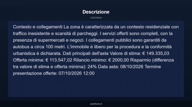 Immobile in asta di 97 m² con più di 5 locali e box auto in vendita a Venezia - Foto 15