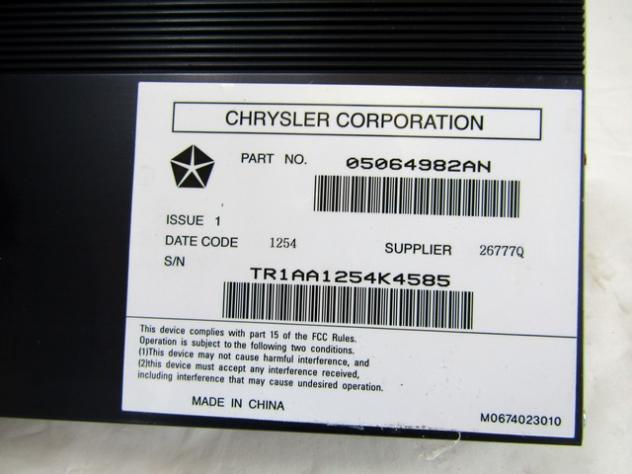 05064982AN AMPLIFICATORE AUDIO LANCIA THEMA 3.0 D 176 KW AUT 5P (2013) RICAMBIO USATO - Foto 2