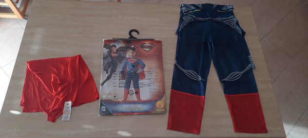 COSTUME / VESTITO DI CARNEVALE DA SUPERMAN C.MANTELLO, BAMBINO,TAGLIA 7-8 ANNI - Foto 2