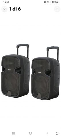 Coppia casse amplificate bluetooth + microfono - Foto 4