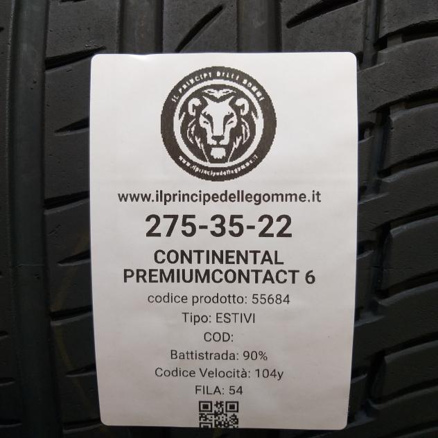 4 GOMME 275 35 22 E 315 30 22 CONTINENTAL A55684/A55687 - Foto 2