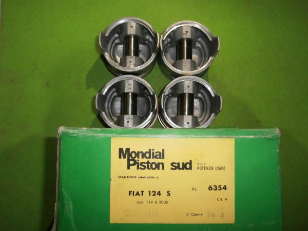 KIT PISTONI FIAT 124S MOT.B2000 CANNA 80.4 COMPLETI DI FASCE ELAST. E SPINOTTI - Foto 6