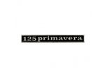 Targhetta posteriore Piaggio Vespa 125 Primavera