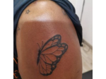 White ink tattoo studio