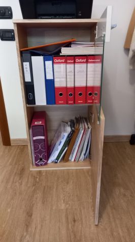 Mobiletto Sala o Ufficio con vetro pensile o a terra - Foto 3