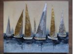 Elenart  " regata "  tecnica mista su tela