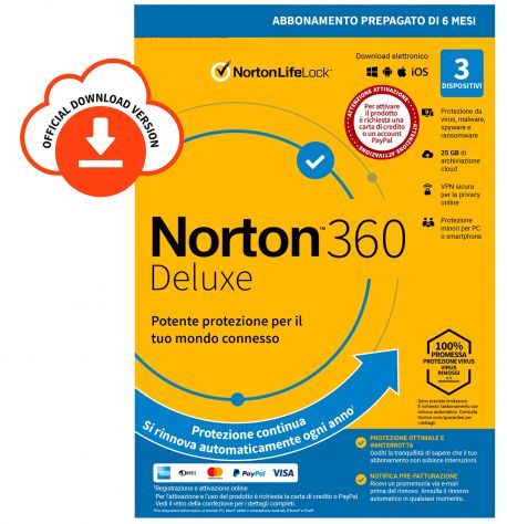 NORTON 6 MESI PREPAGATO ANTIVIRUS