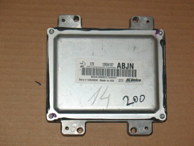 12654137 ECU OPEL ASTRA J MOKKA 1.4T 12654137ABJN 12654137 ABJN 12643636 E78