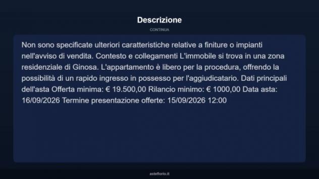 Immobile in asta di 51 m² in vendita a Ginosa - Foto 4