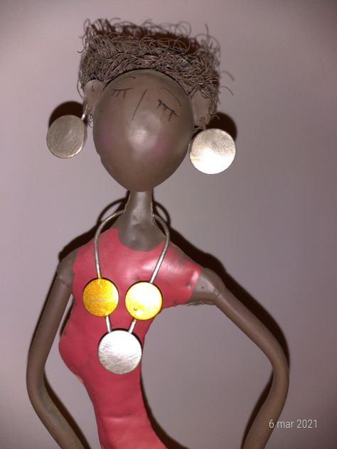 Coppia statua donna africana - Foto 4