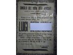 ANTICO MANIFESTO LUTTUOSO DEL 1921 DI NAPOLI