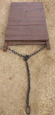 Treggia slitta in legno