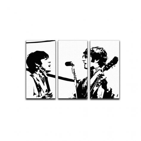 Quadro John Lennon e Paul McCarthney dipinto a mano - Foto 2