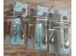 Maniglia per porta interna a piastra lunga mod.Totem oro satinato 460 Mandelli