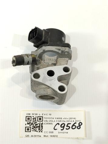 VALVOLA EGR TOYOTA Yaris Serie 5F26 1KRFE benzina 998 (1416) - Foto 2
