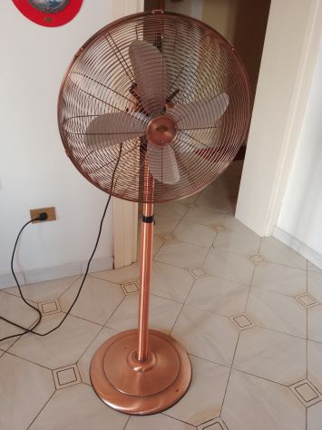 Ventilatore Vintage Con Piantana Tutto In Metallo Da Collezione - Foto 6