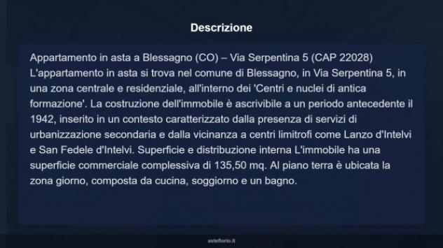 Immobile in asta di 135 m² con più di 5 locali in vendita a Blessagno - Foto 8