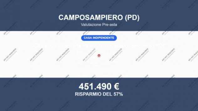 Immobile in asta di 1072 m² con più di 5 locali e box auto in vendita a Camposampiero