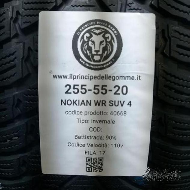 4 gomme 255 55 20 nokian a40668 - Foto 2