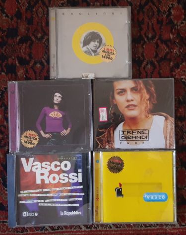 Lotto 5 CD Claudio Baglioni Renato Zero Vasco Rossi Irene Grandi anni '90