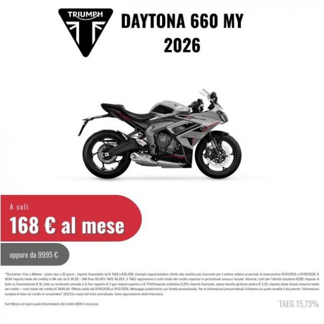 TRIUMPH Daytona 660 MY 2026 rif. 23471378 - Foto 2