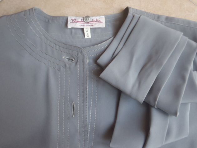 Camicia/blusa grigia donna - Foto 4