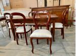 NUOVO SET 6 POLTRONCINE LUIGI FILIPPO NOCE MASSELLO, STILE '800