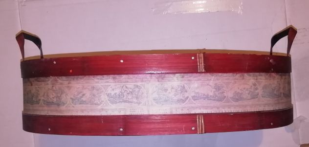 Cesto ovale in Ferro e legno 450x240 H10mm- - Foto 2