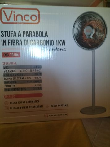 Stufa in fibra di carbonio a parabola oscillante - Foto 2