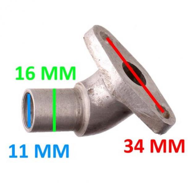 Collettore aspirazione per Benelli 3VK interasse 34 mm - Foto 2