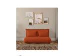 Divano letto Maisons du Monde – Velluto a coste arancione | 160€ Vendo diva